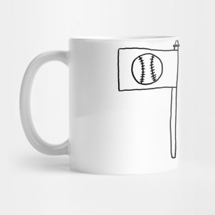 A Cool Baseball Flag Mug